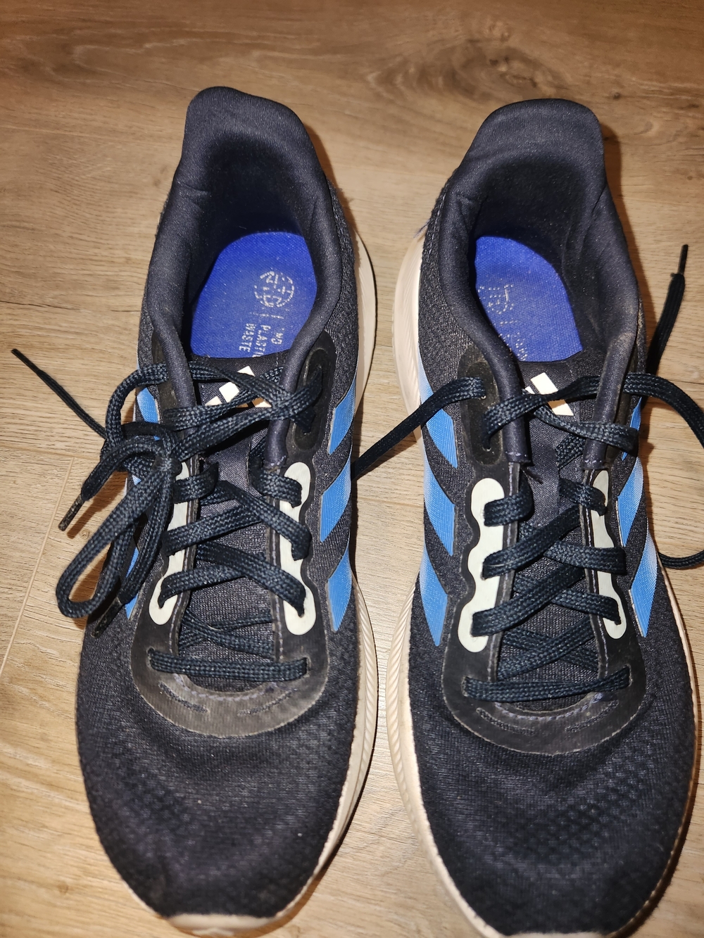 adidas Black and Blue Men's Athletic Sneakers